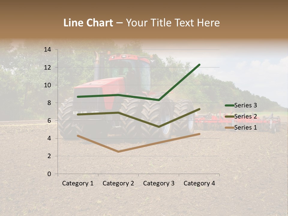 The Tractor Cultivates The Land PowerPoint Template