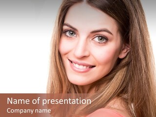 Skincare  Girl PowerPoint Template