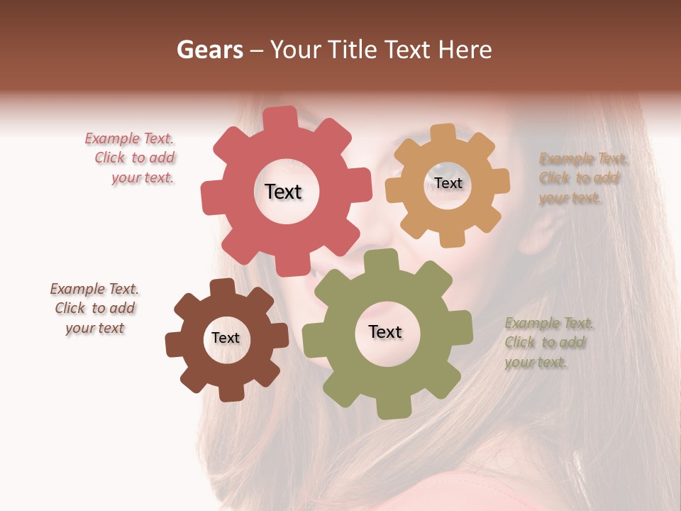 Skincare  Girl PowerPoint Template