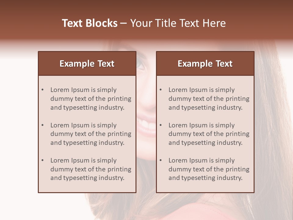 Skincare  Girl PowerPoint Template