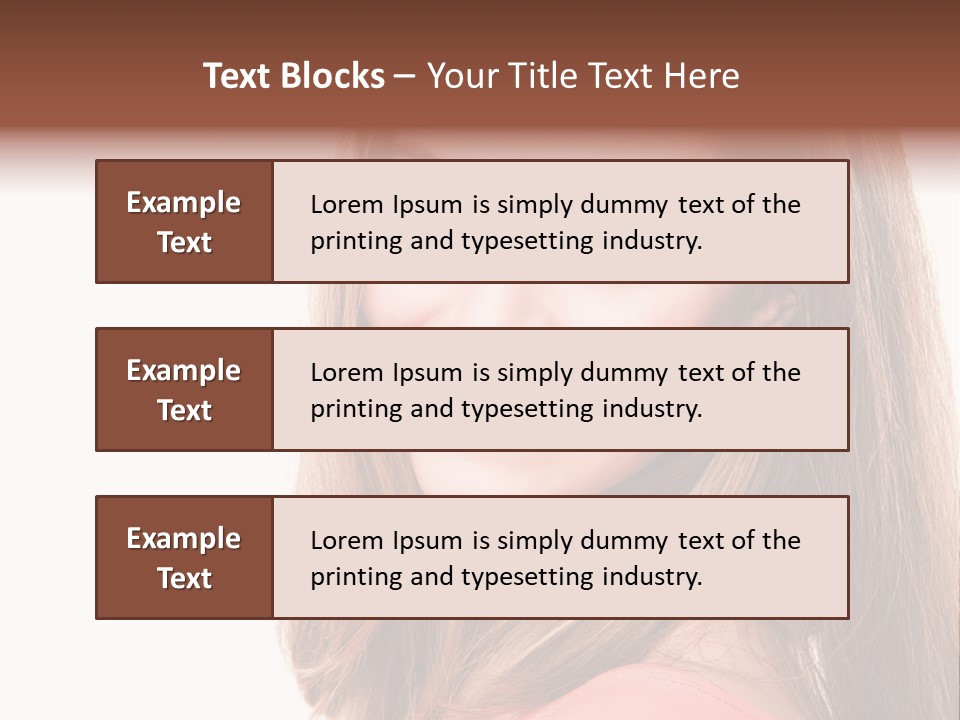 Skincare  Girl PowerPoint Template