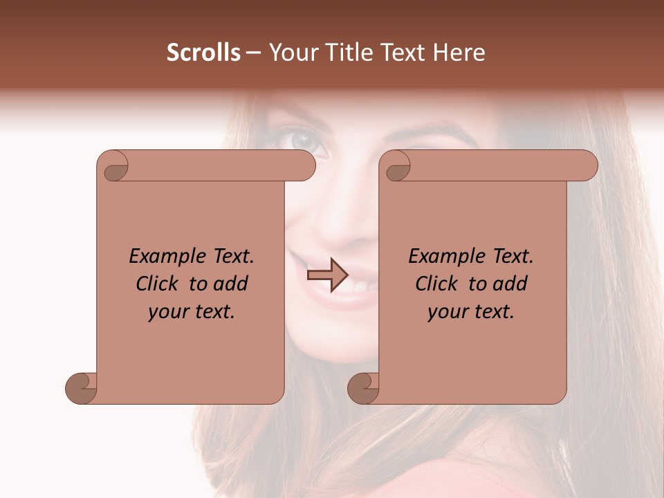 Skincare  Girl PowerPoint Template