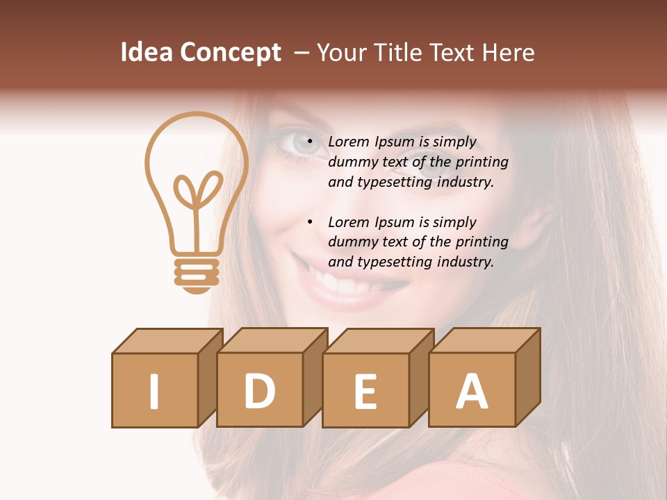 Skincare  Girl PowerPoint Template