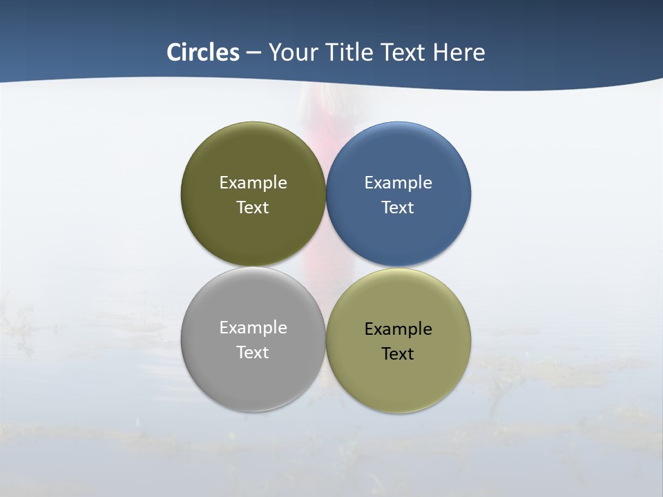 Red Dress Pleasure Sunlight PowerPoint Template