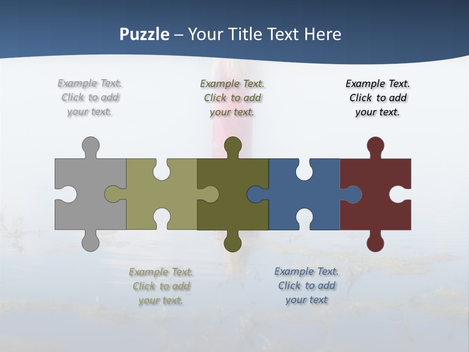 Red Dress Pleasure Sunlight PowerPoint Template