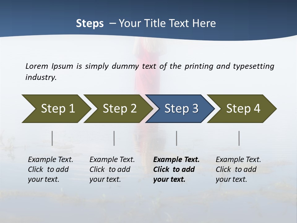 Red Dress Pleasure Sunlight PowerPoint Template