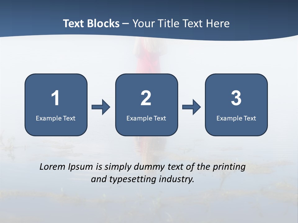 Red Dress Pleasure Sunlight PowerPoint Template