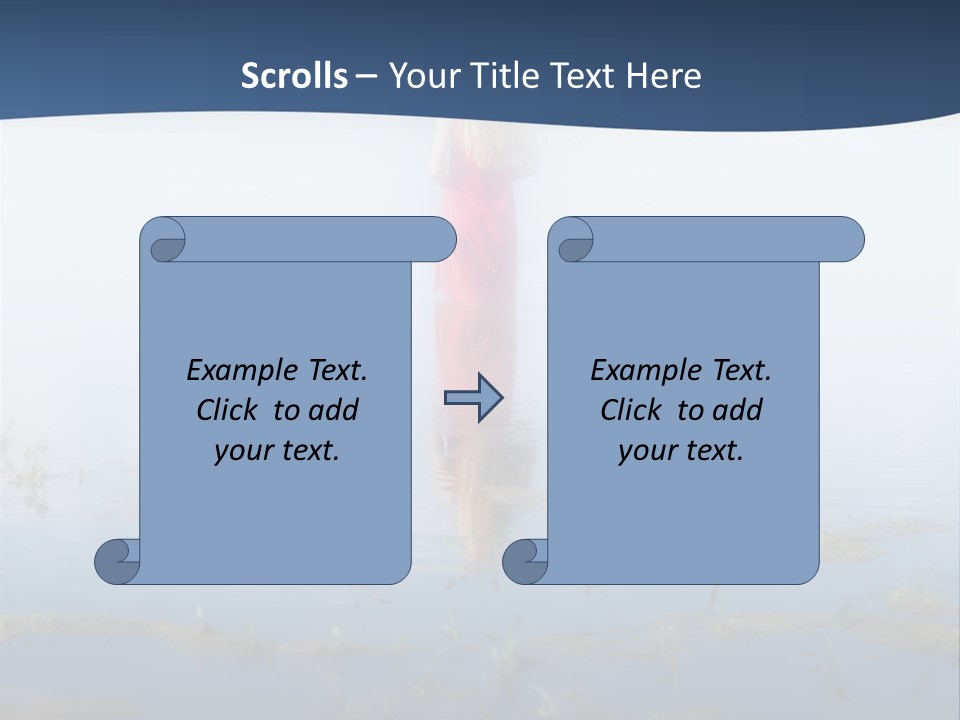 Red Dress Pleasure Sunlight PowerPoint Template