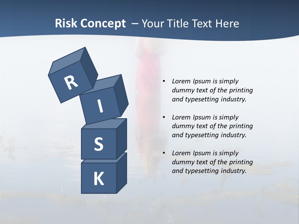 Red Dress Pleasure Sunlight PowerPoint Template