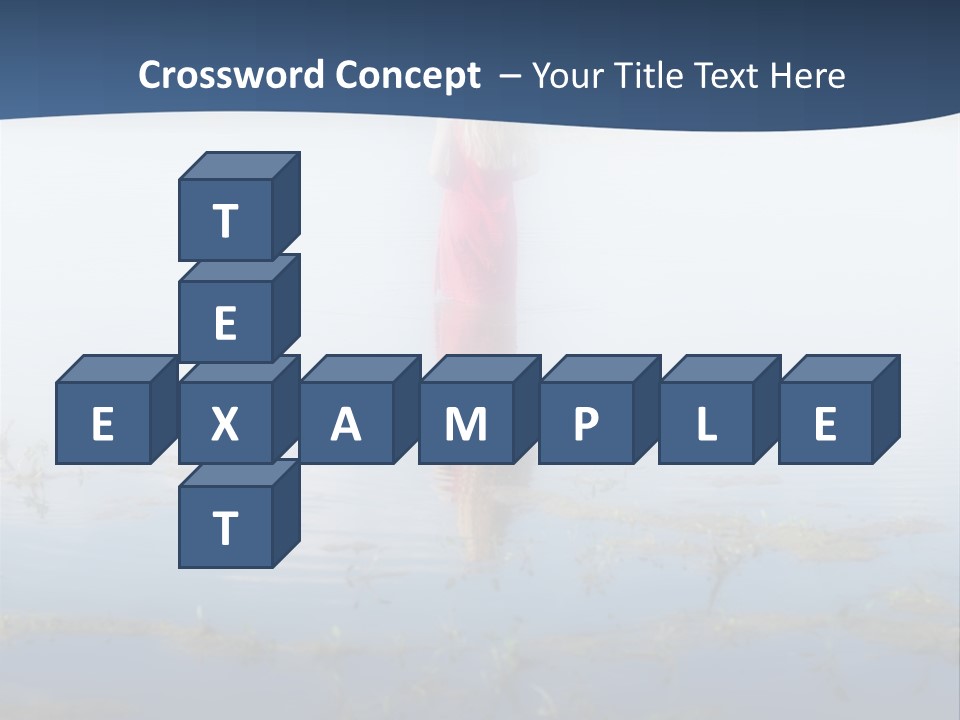 Red Dress Pleasure Sunlight PowerPoint Template