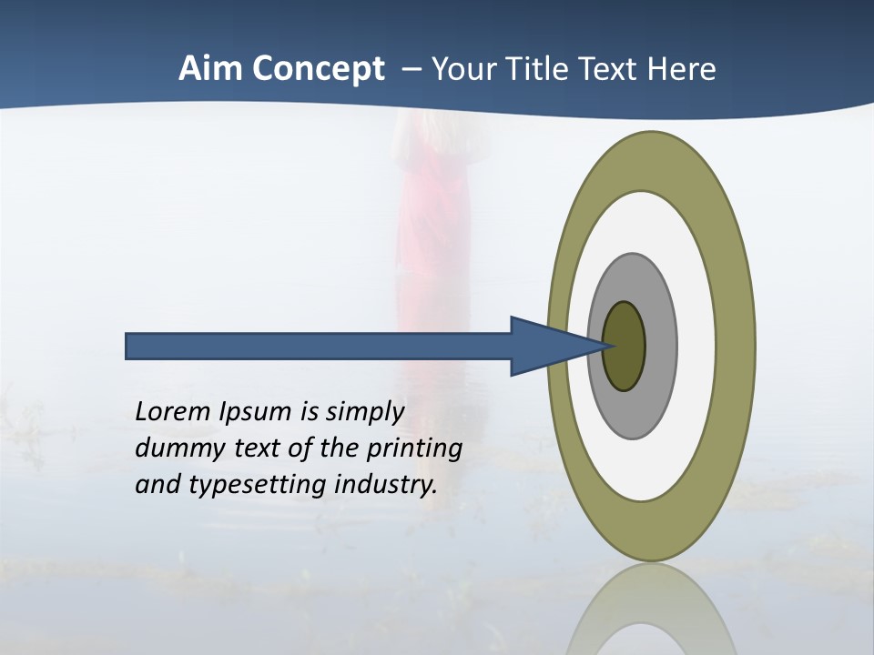 Red Dress Pleasure Sunlight PowerPoint Template