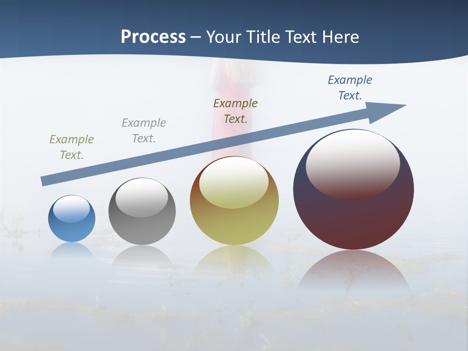 Red Dress Pleasure Sunlight PowerPoint Template