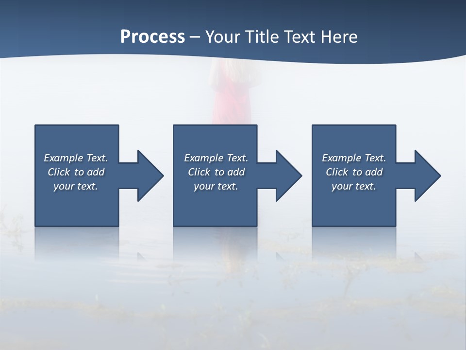 Red Dress Pleasure Sunlight PowerPoint Template