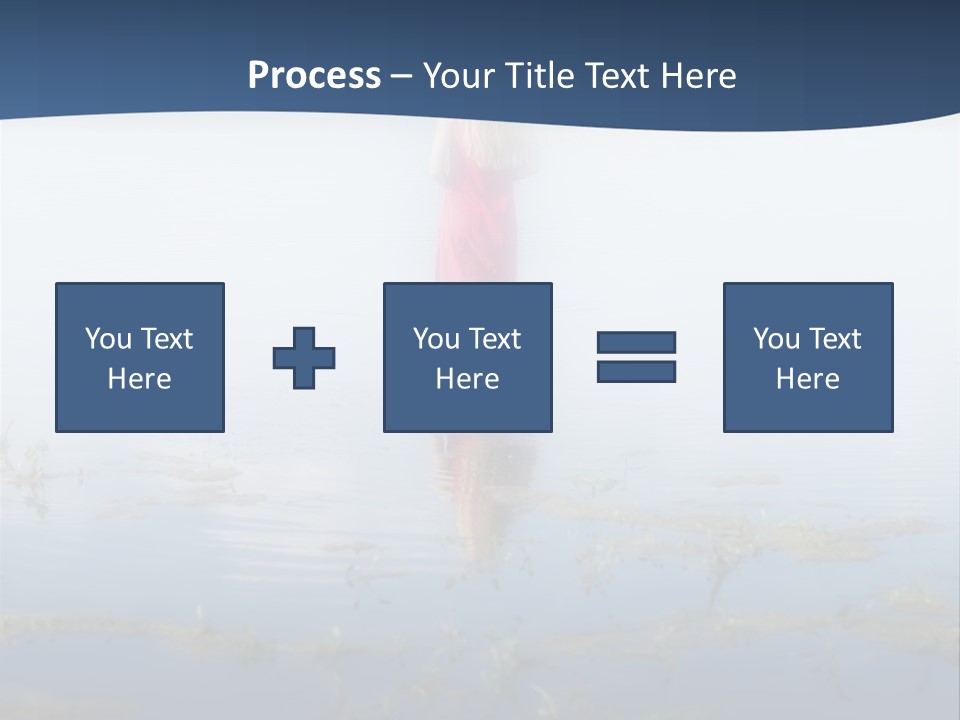 Red Dress Pleasure Sunlight PowerPoint Template