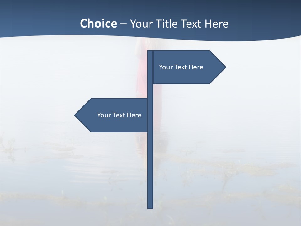 Red Dress Pleasure Sunlight PowerPoint Template