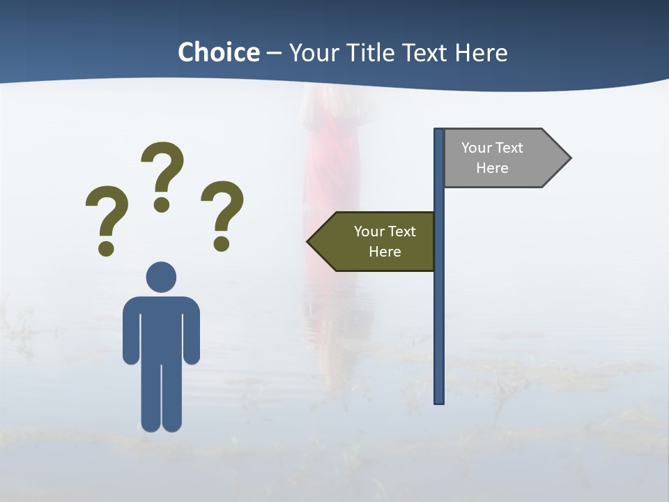 Red Dress Pleasure Sunlight PowerPoint Template