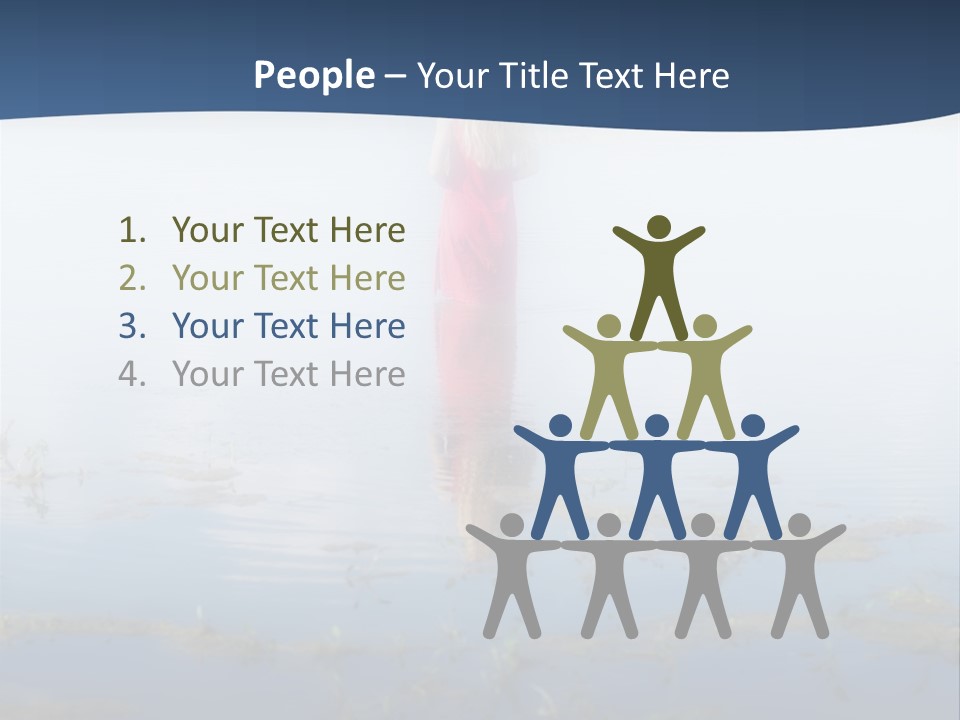 Red Dress Pleasure Sunlight PowerPoint Template