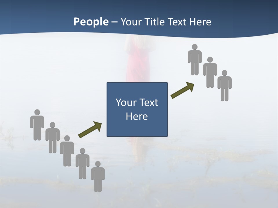 Red Dress Pleasure Sunlight PowerPoint Template