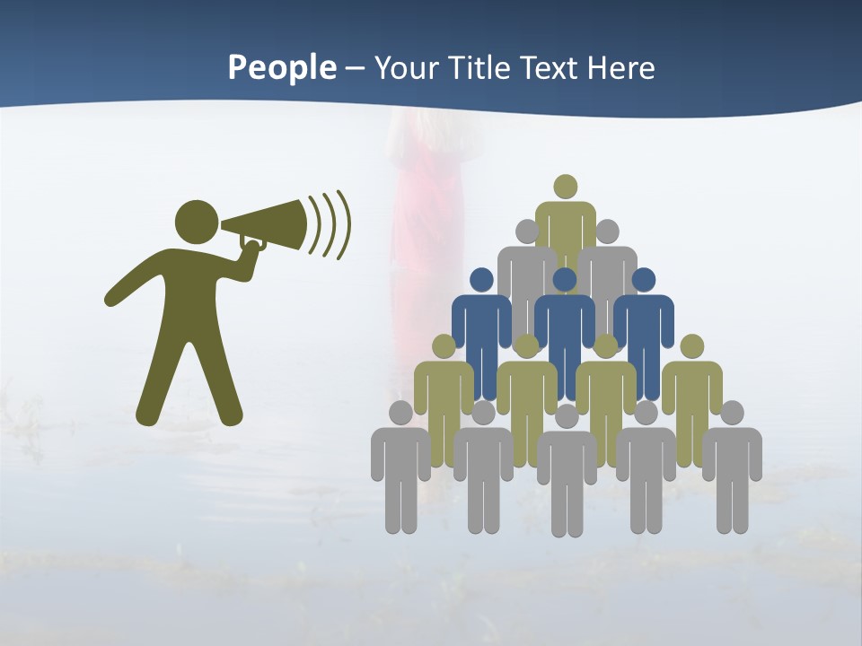 Red Dress Pleasure Sunlight PowerPoint Template