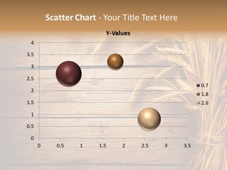 A Bunch Of Wheat On A Wooden Table PowerPoint Template