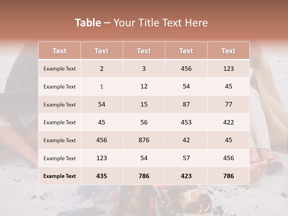 A Group Of People Sitting Around A Campfire Toasting PowerPoint Template