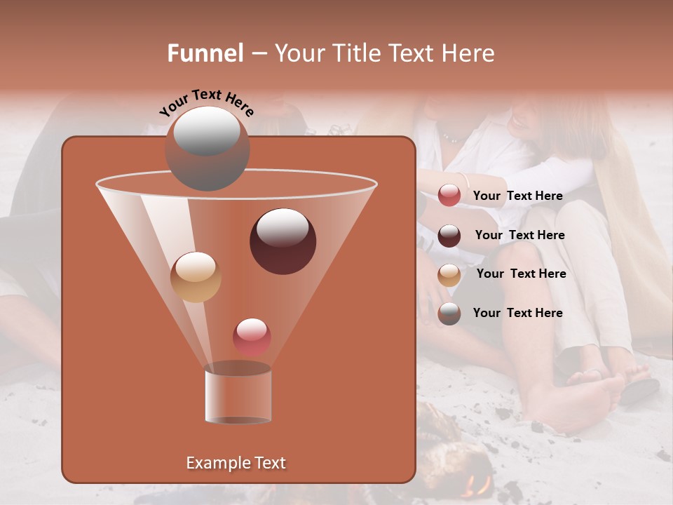 A Group Of People Sitting Around A Campfire Toasting PowerPoint Template