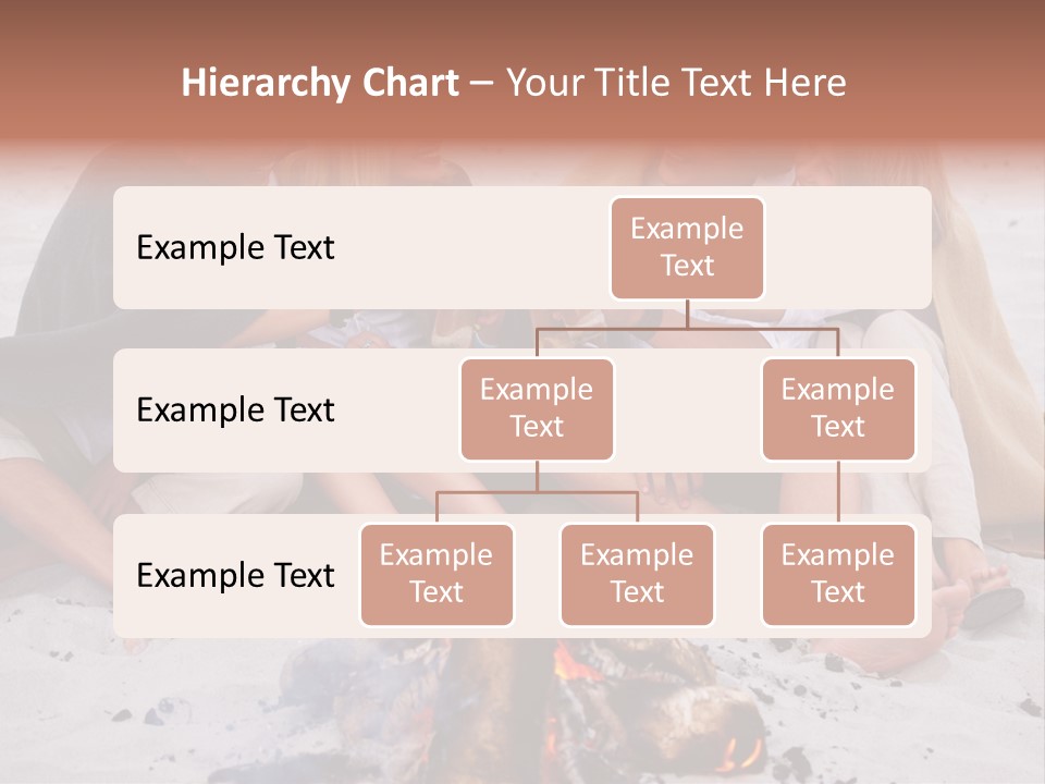 A Group Of People Sitting Around A Campfire Toasting PowerPoint Template
