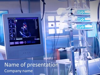 A Medical Powerpoint Presentation With Medical Equipment PowerPoint Template