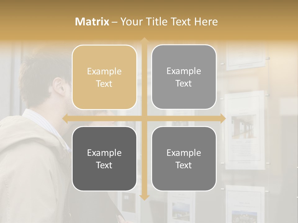 Casual Watching Observing PowerPoint Template