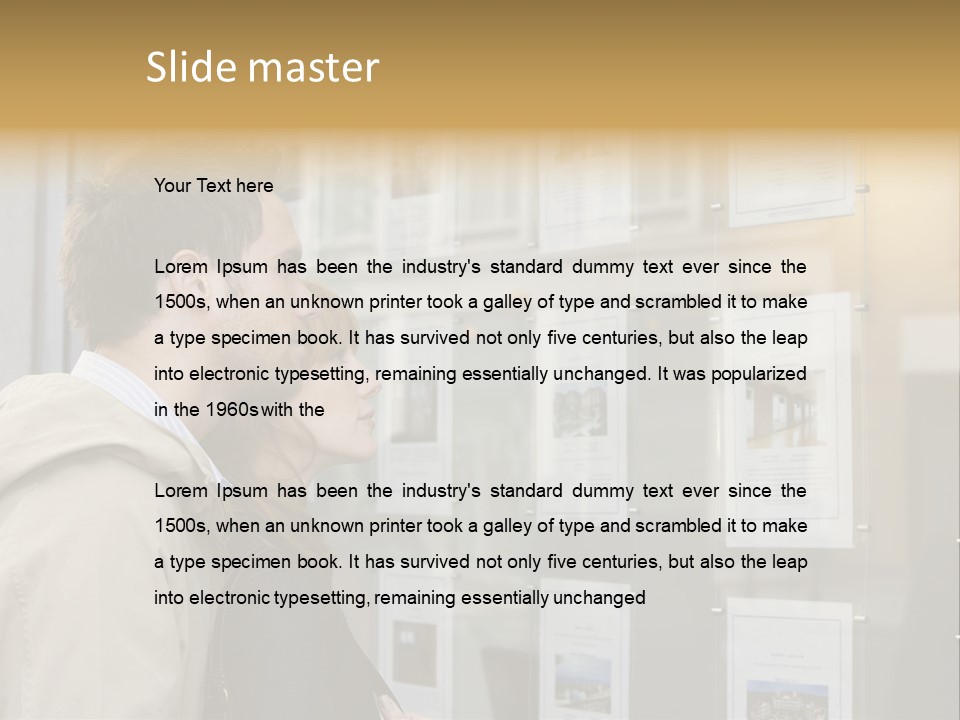 Casual Watching Observing PowerPoint Template
