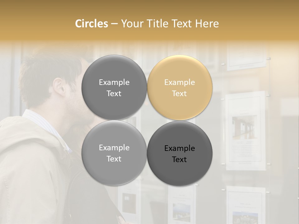 Casual Watching Observing PowerPoint Template