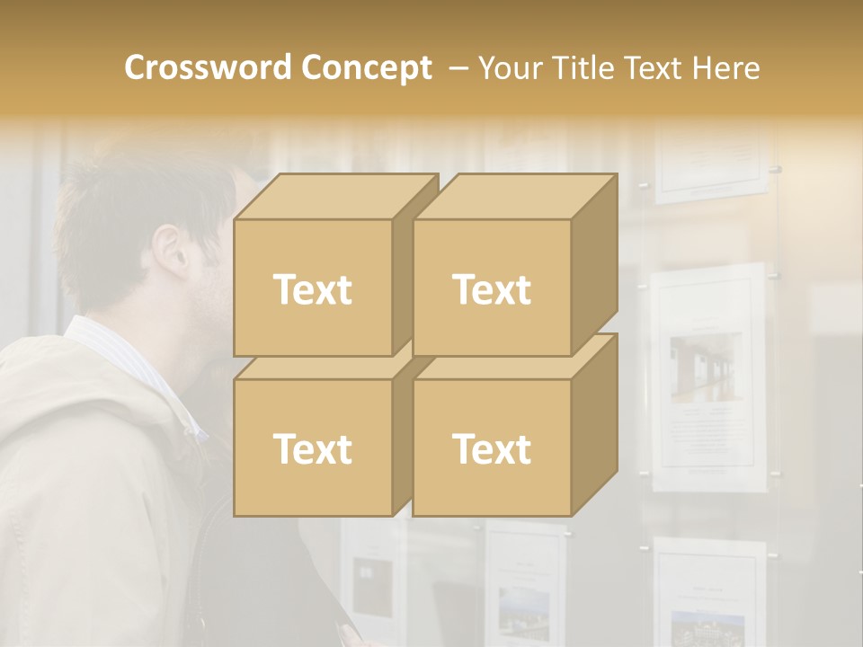 Casual Watching Observing PowerPoint Template