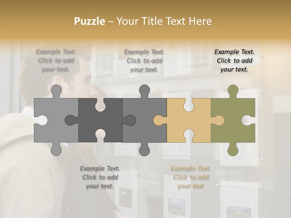 Casual Watching Observing PowerPoint Template