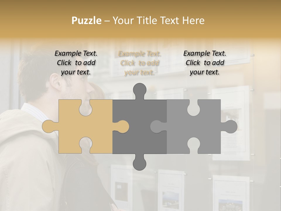 Casual Watching Observing PowerPoint Template