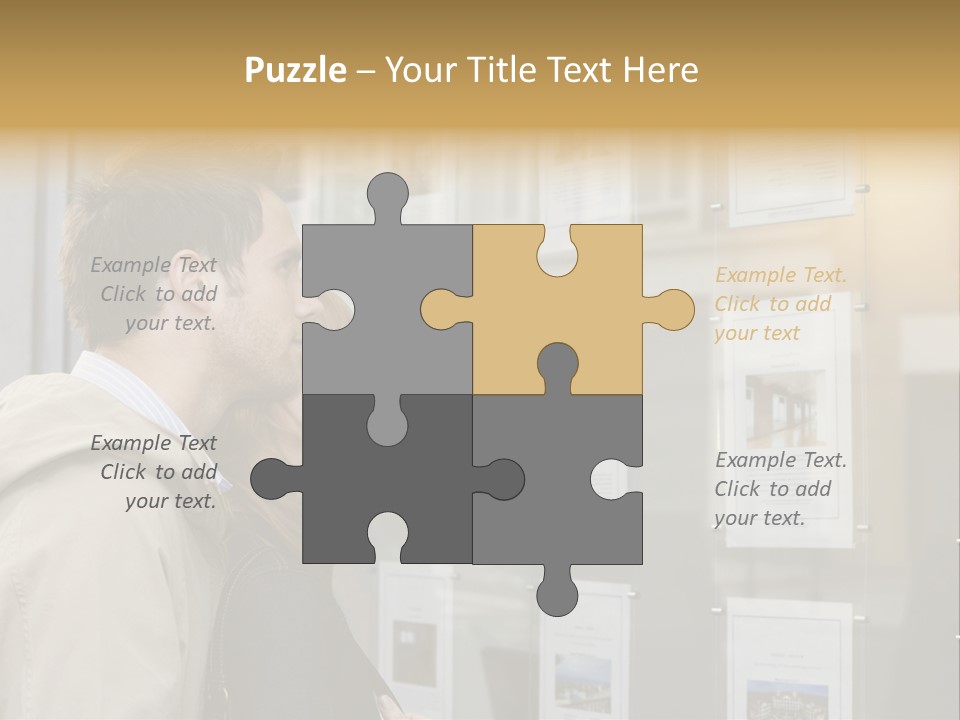Casual Watching Observing PowerPoint Template