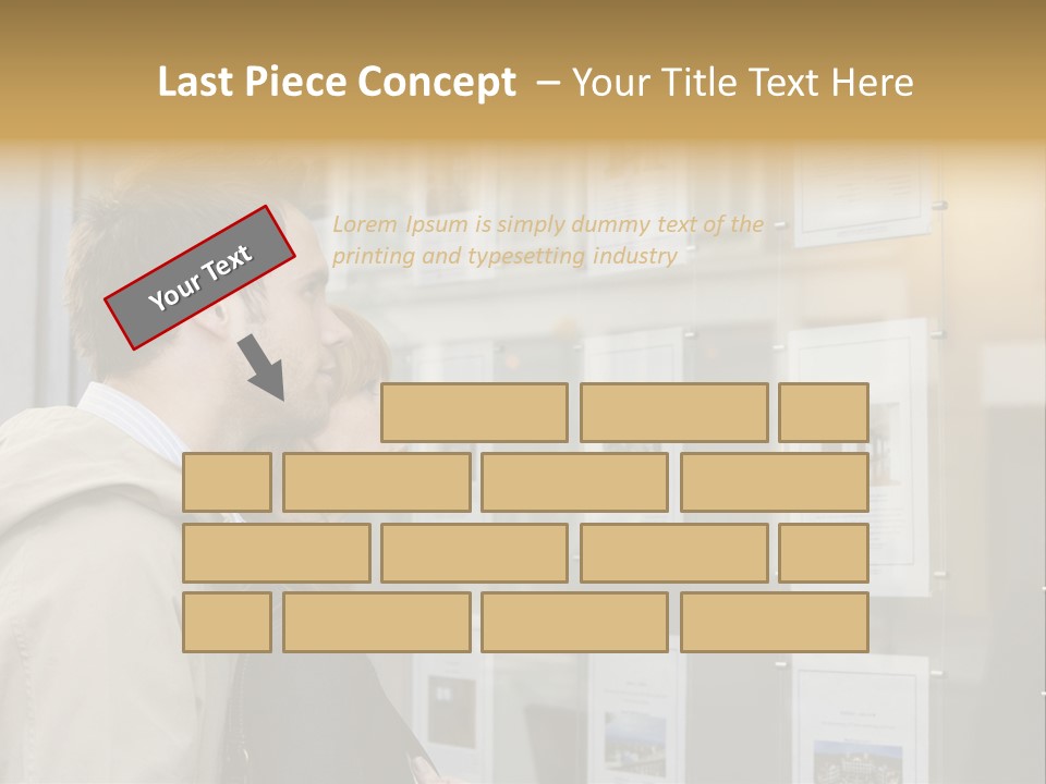 Casual Watching Observing PowerPoint Template