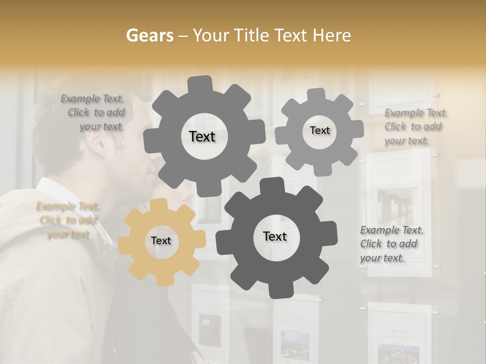 Casual Watching Observing PowerPoint Template