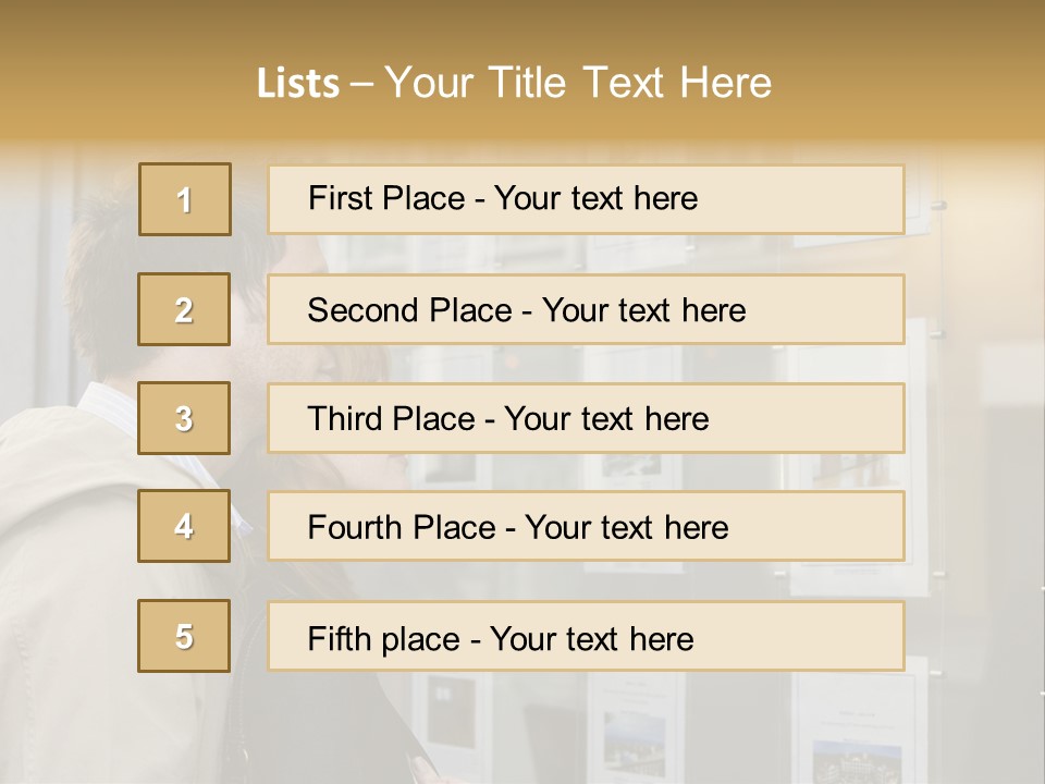 Casual Watching Observing PowerPoint Template