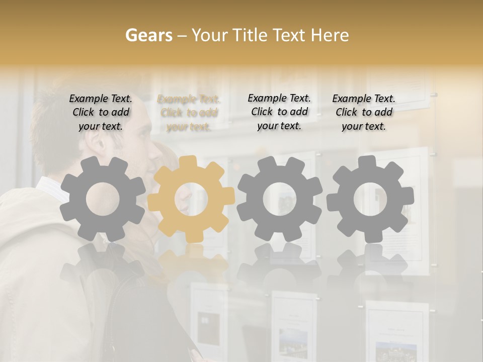 Casual Watching Observing PowerPoint Template