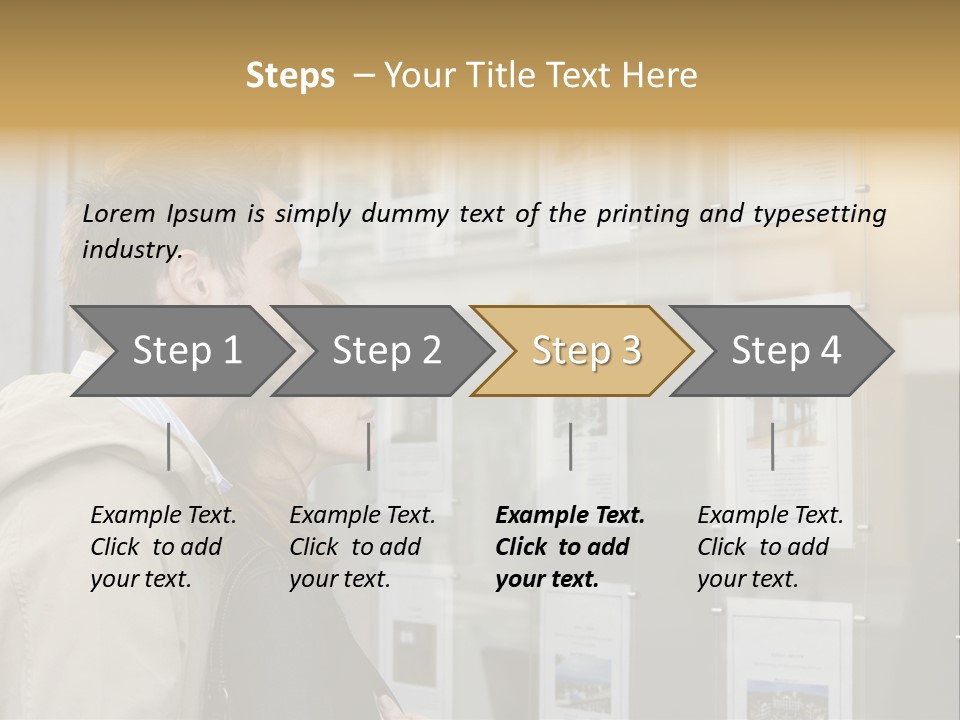 Casual Watching Observing PowerPoint Template