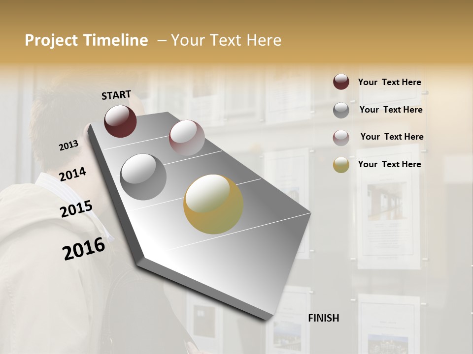 Casual Watching Observing PowerPoint Template