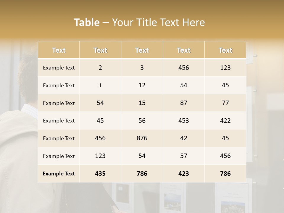 Casual Watching Observing PowerPoint Template