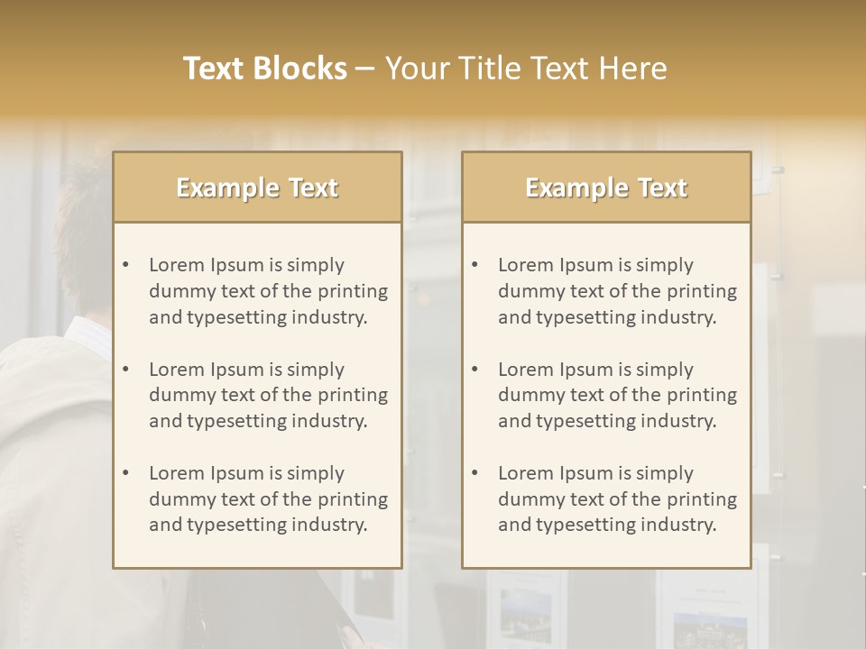 Casual Watching Observing PowerPoint Template