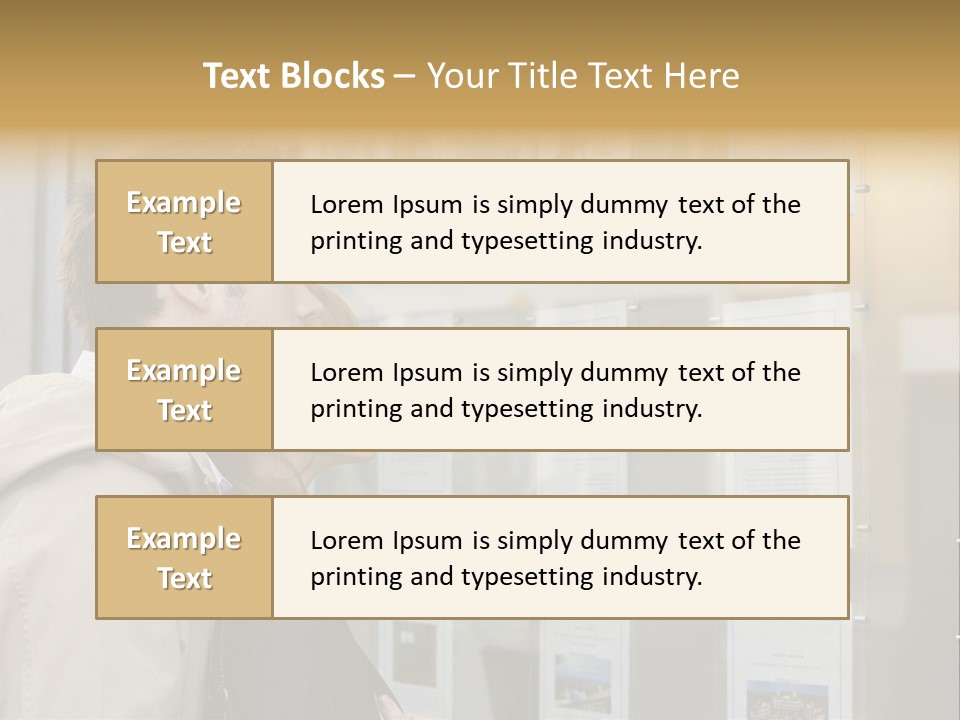 Casual Watching Observing PowerPoint Template