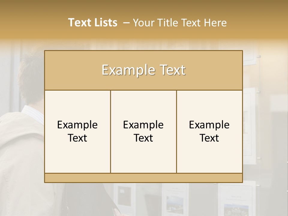 Casual Watching Observing PowerPoint Template