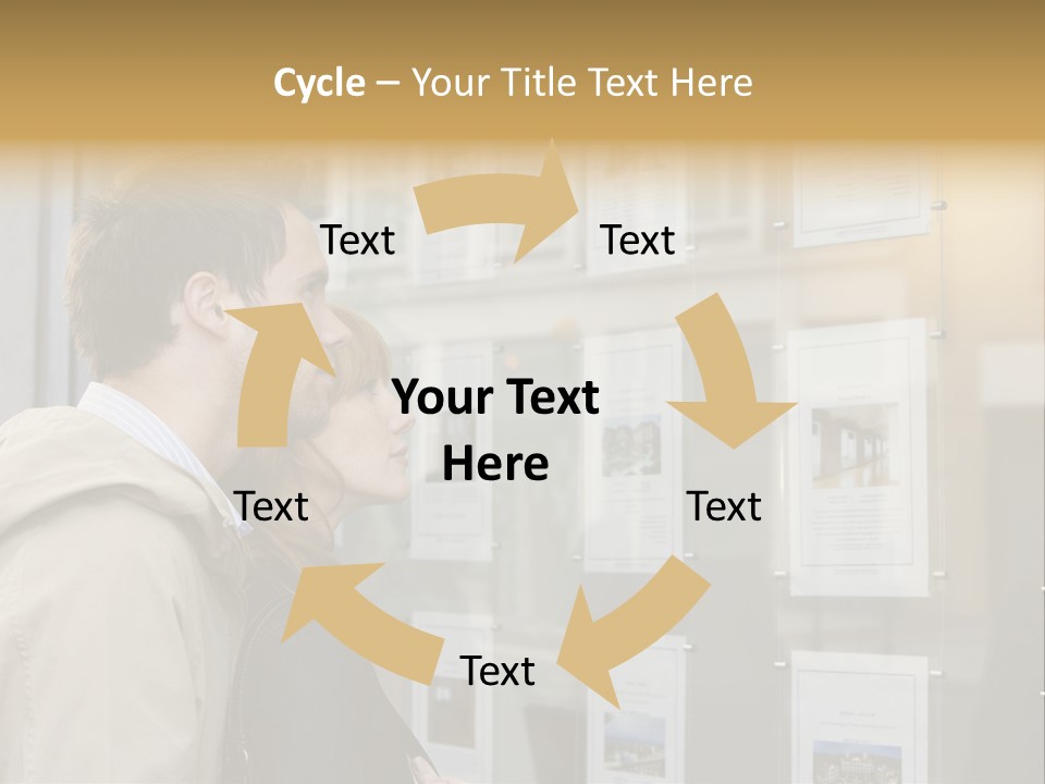 Casual Watching Observing PowerPoint Template