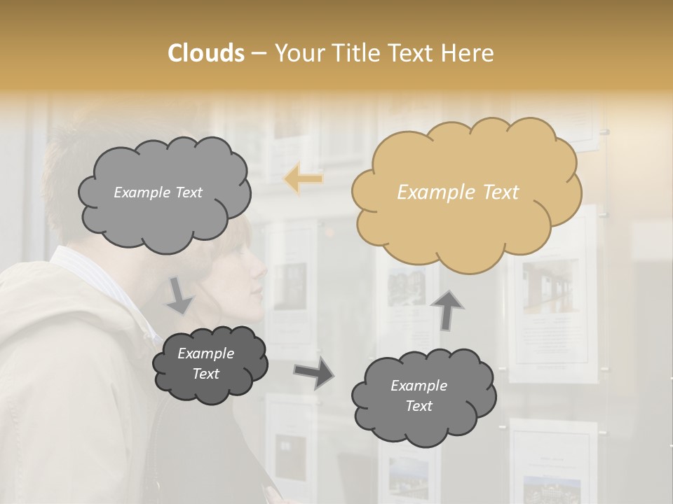 Casual Watching Observing PowerPoint Template