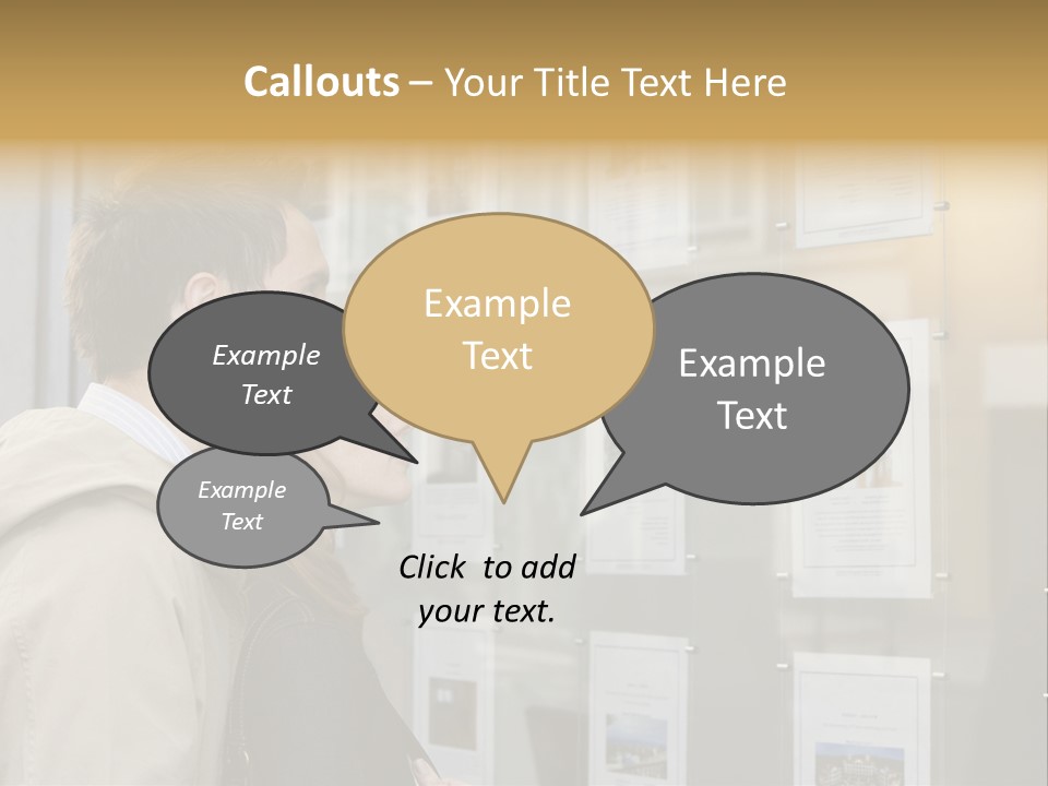 Casual Watching Observing PowerPoint Template