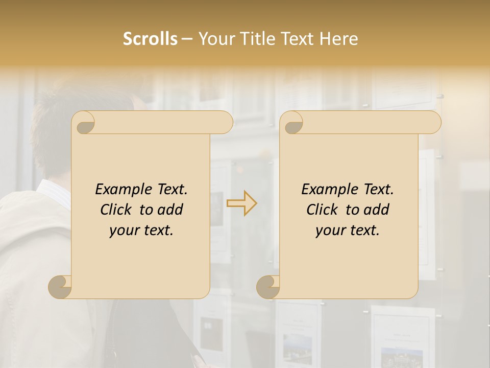 Casual Watching Observing PowerPoint Template