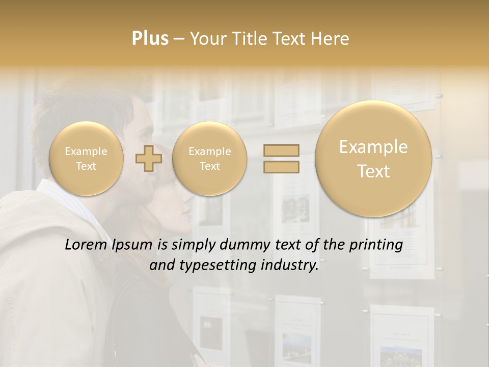 Casual Watching Observing PowerPoint Template